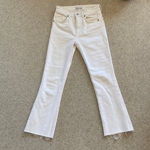 Zara cropped flare jeans
